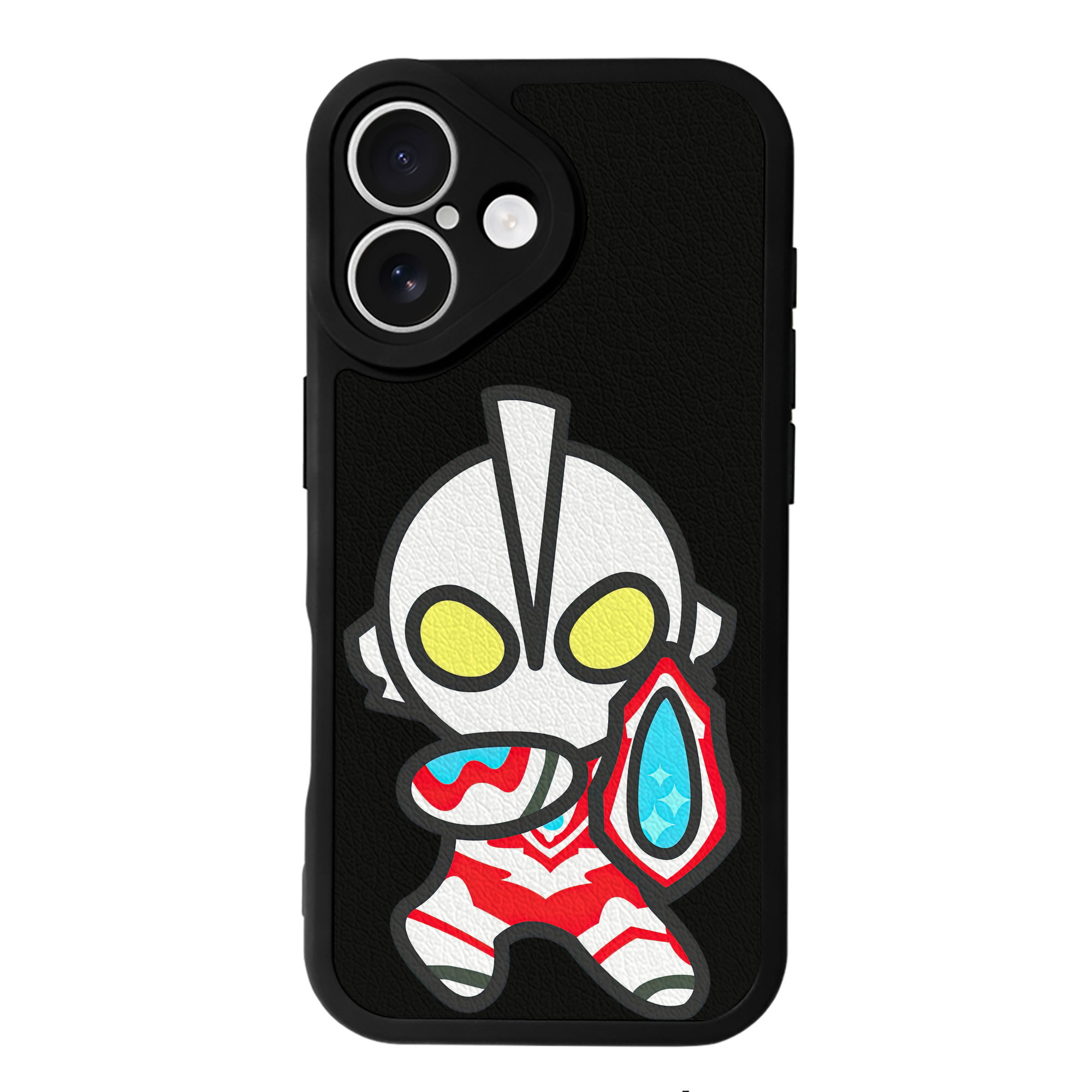 （画像用） ウルトラマン Ultraman 【iPhone 16シリーズ対応】シリコンスマホケース（レザー調） 材質：シリコン